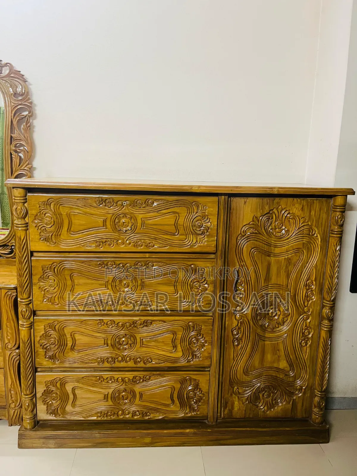 Premium Teak Wood Bedroom Furniture Set