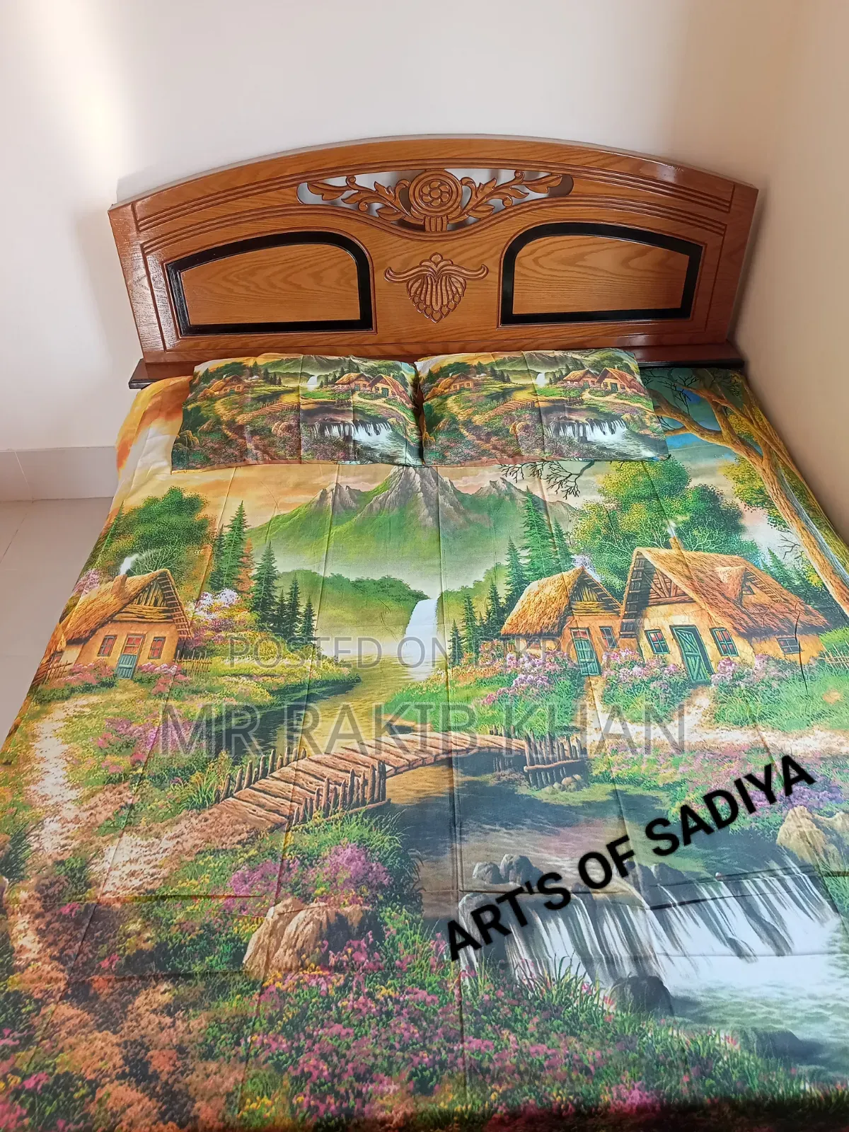 Vaneer Wood Bed