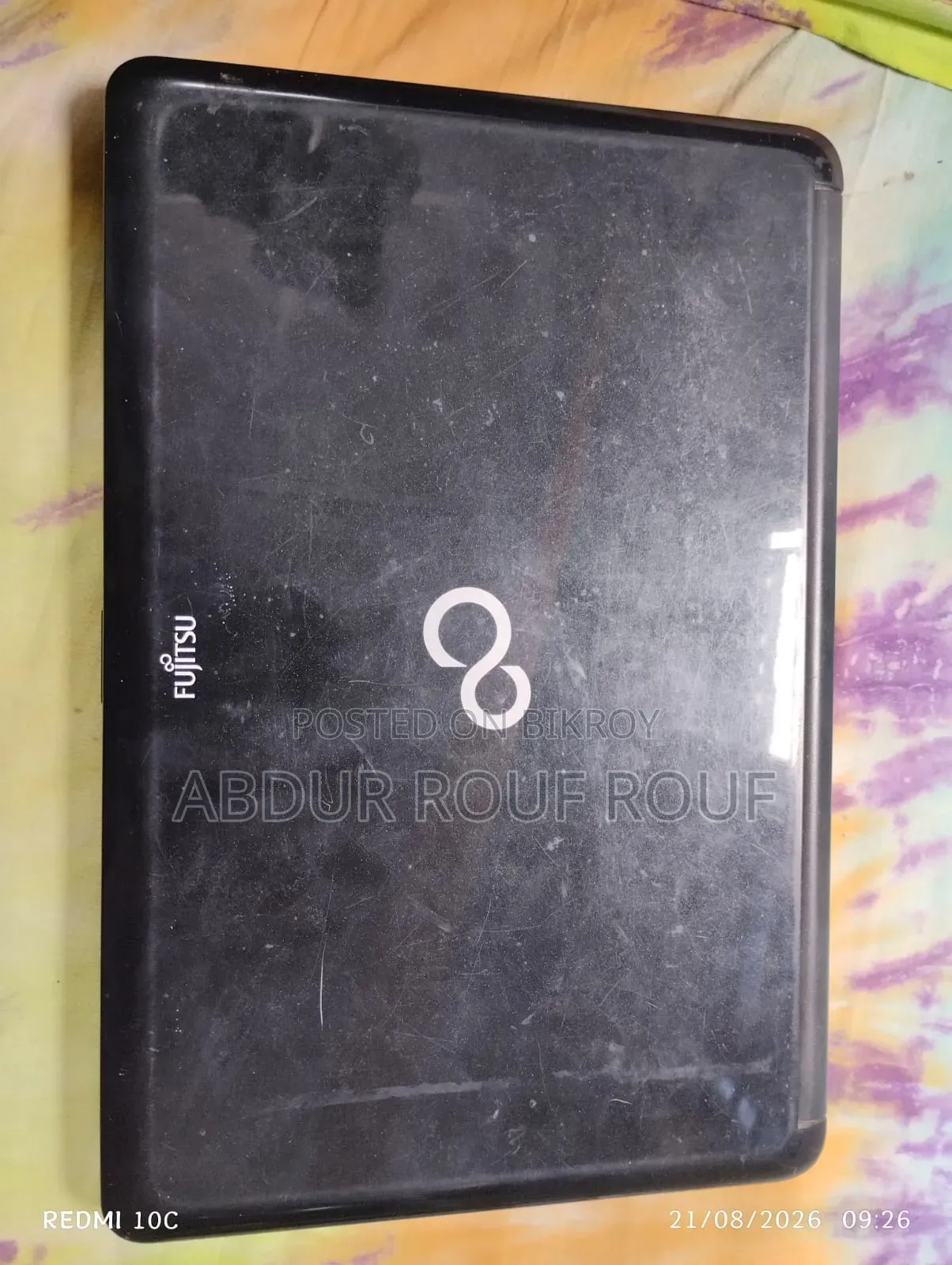 Laptop Fujitsu Lifebook AH530 3GB Intel Pentium HDD 250GB