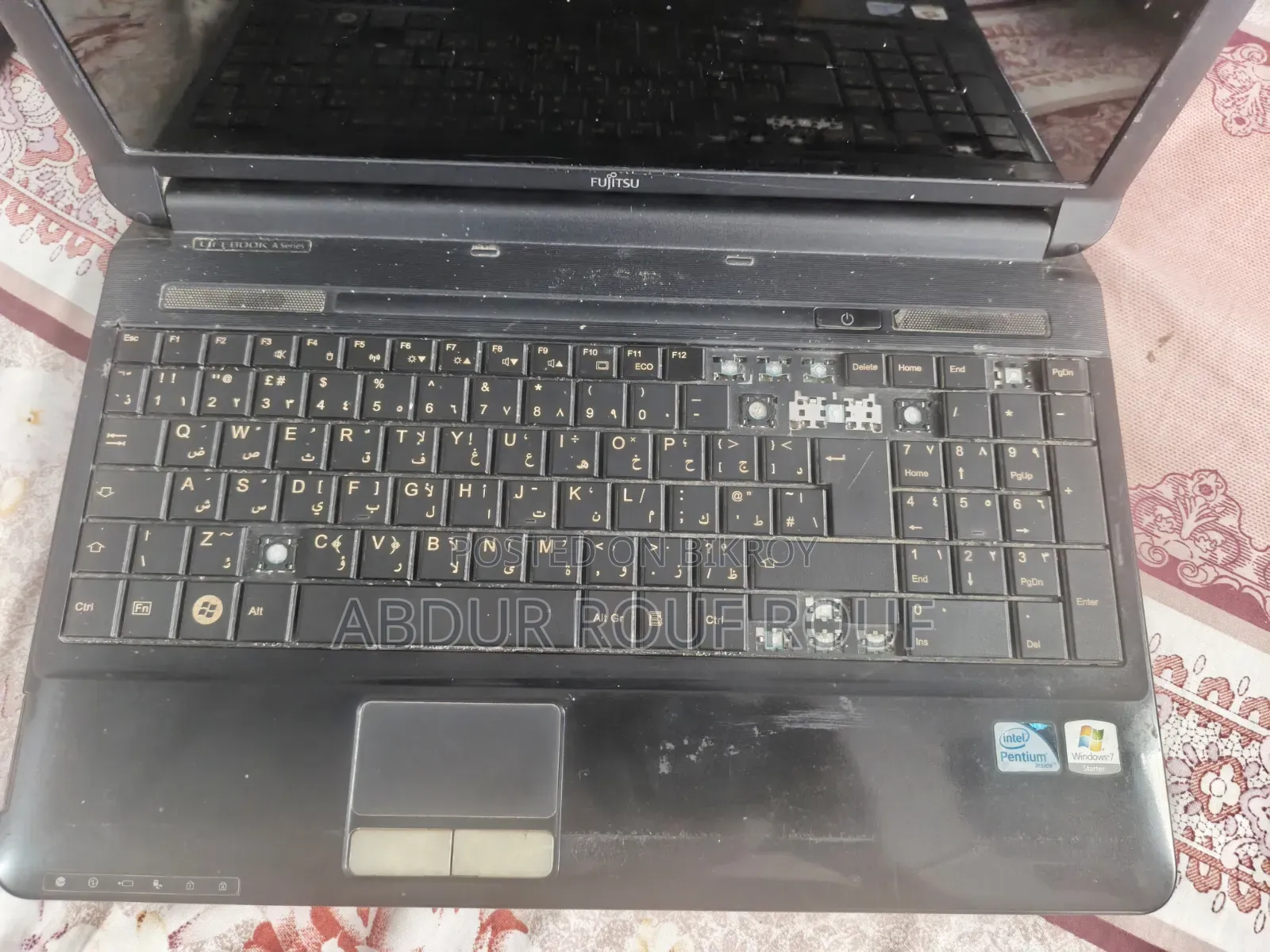 Laptop Fujitsu Lifebook AH530 3GB Intel Pentium HDD 250GB