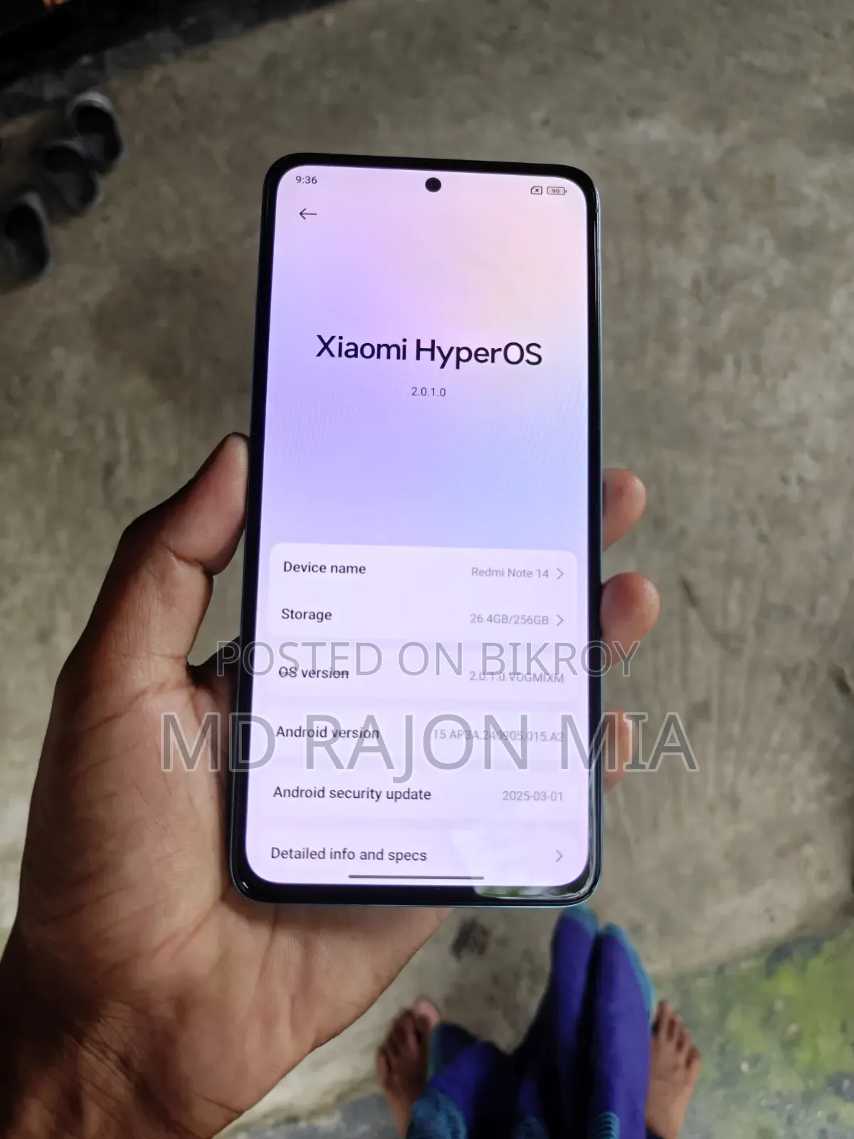 Xiaomi Redmi Note 14 4G 256 GB Blue