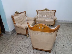 Shegun Wood Modern Sofa Set