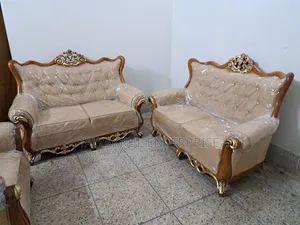 Shegun Wood Modern Sofa Set