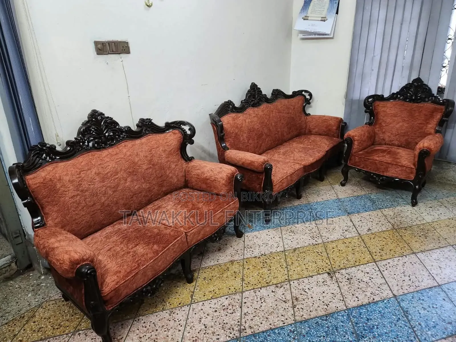 চমৎকার ভিক্টোরিয়া সোফা সেট (সেগুন)