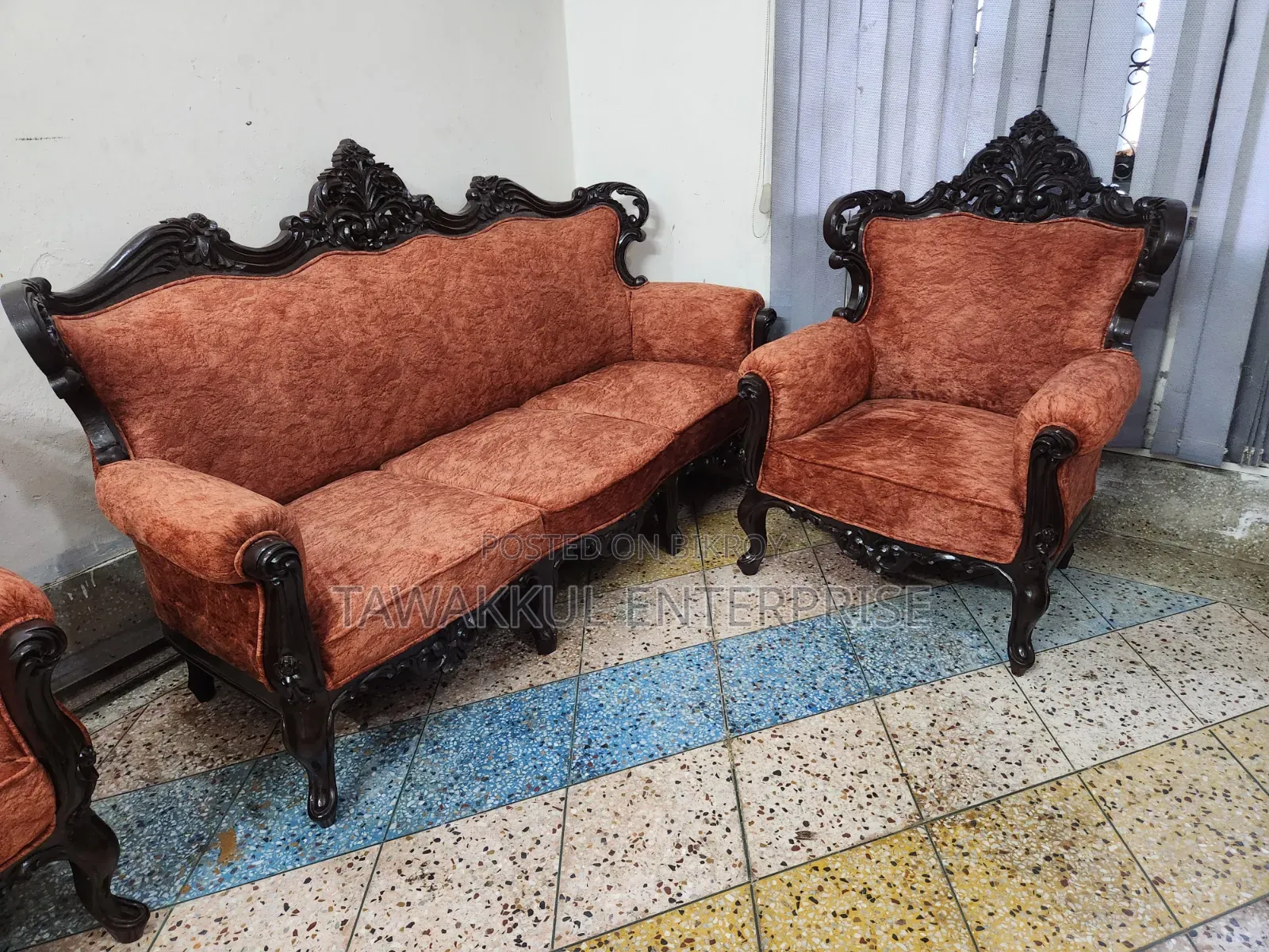 চমৎকার ভিক্টোরিয়া সোফা সেট (সেগুন)
