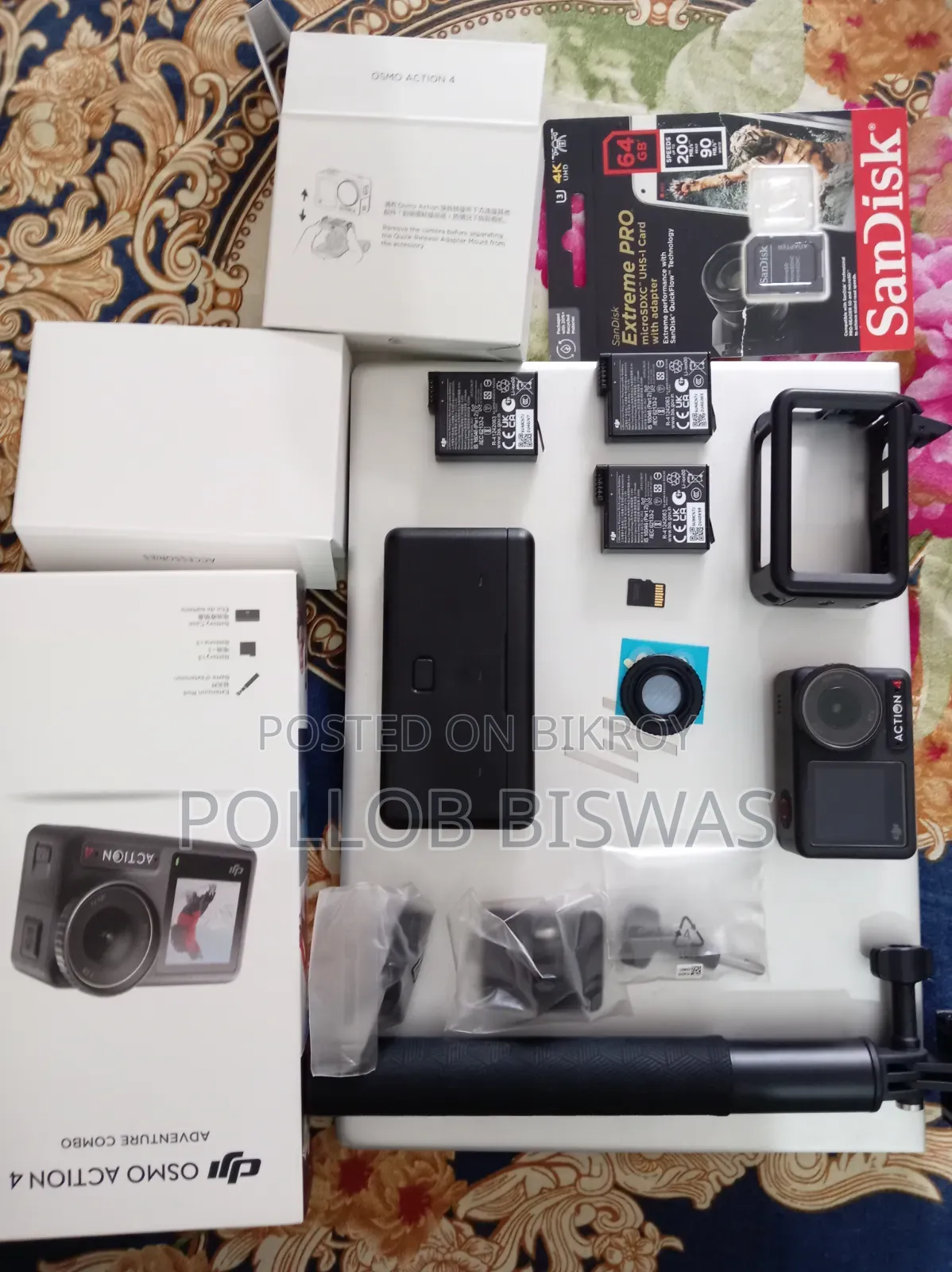 Dji Action 4 Creator Combo With Memory Card
