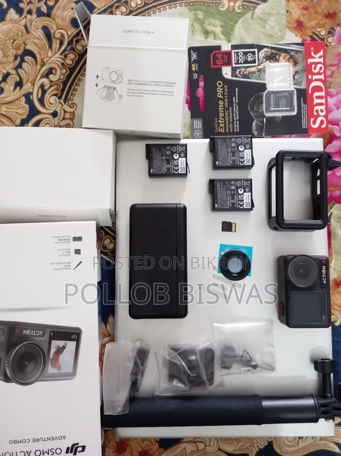 Dji Action 4 Creator Combo With Memory Card