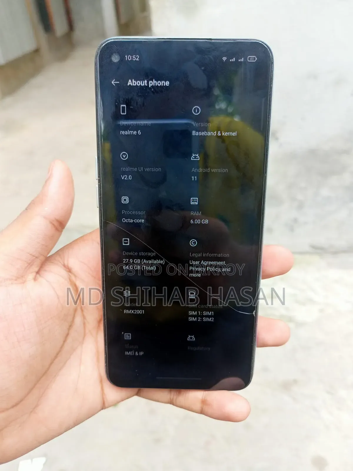 রিয়েলমি ৬ ৬৪ জিবি হোয়াইট