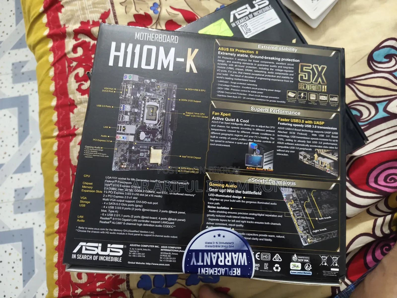 ASUS H110m-K