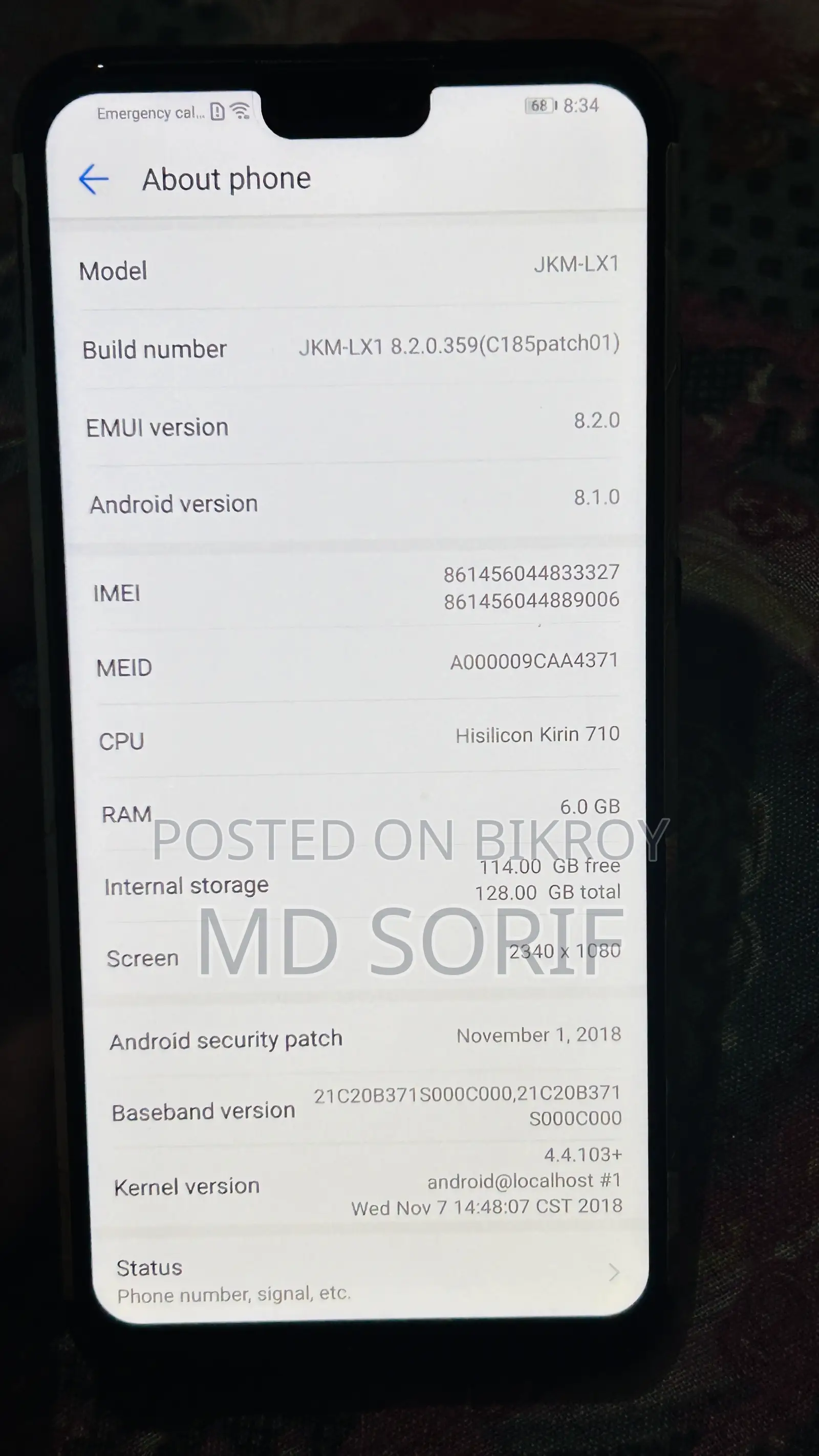 Huawei Y9 2019 128 GB Blue