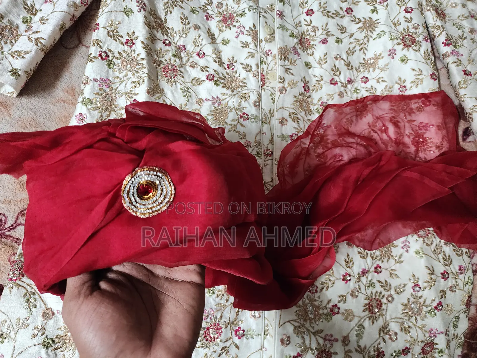মেনস ওয়েডিং লাক্সারি শেরওয়ানি ফুল সেট
