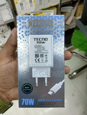 Tecno 70w Original Official Charger