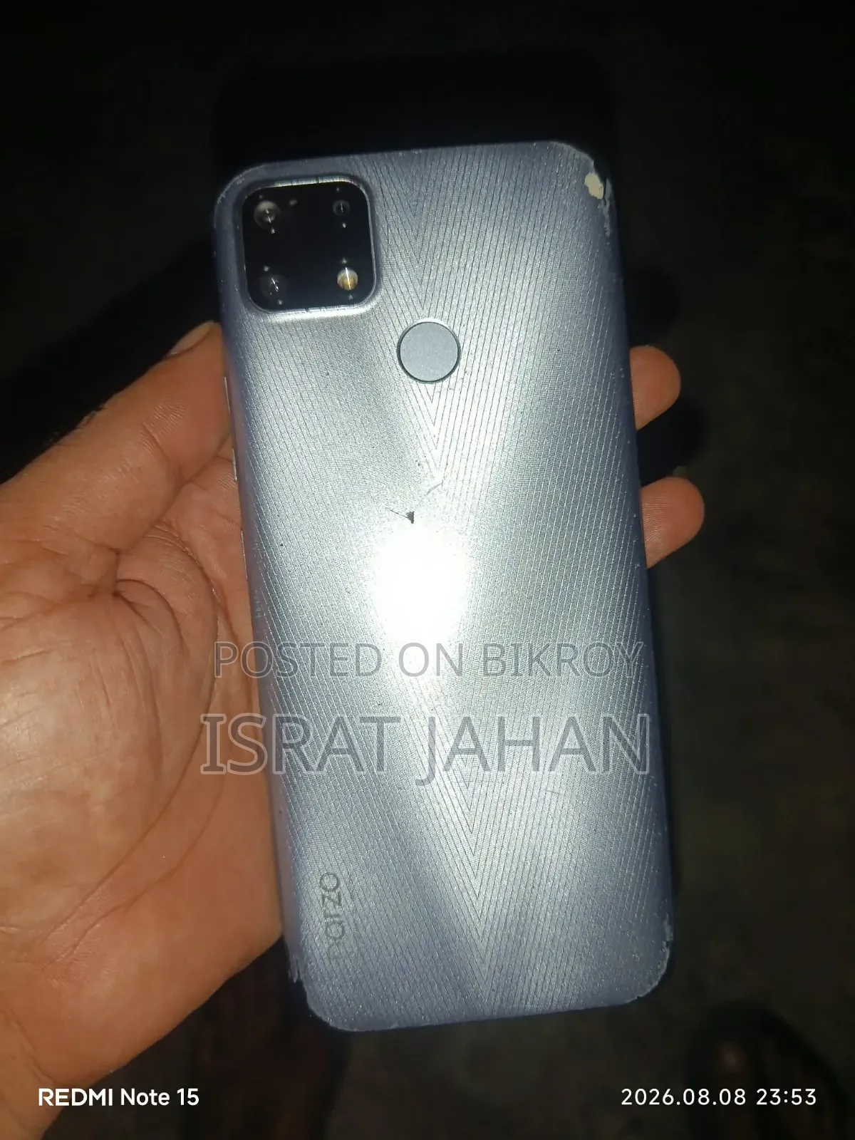 রিয়েলমি নারজো ২০ ৬৪ জিবি সিলভার