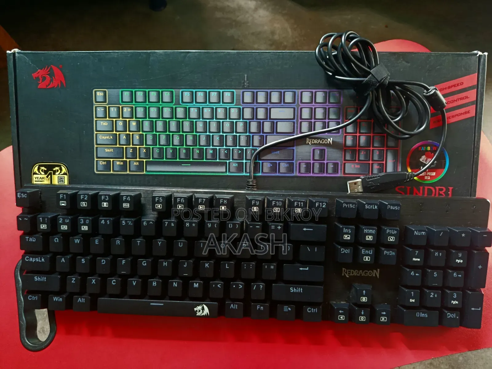 Redragon Sindri Red Switch Gaming Mechanical Keyboard