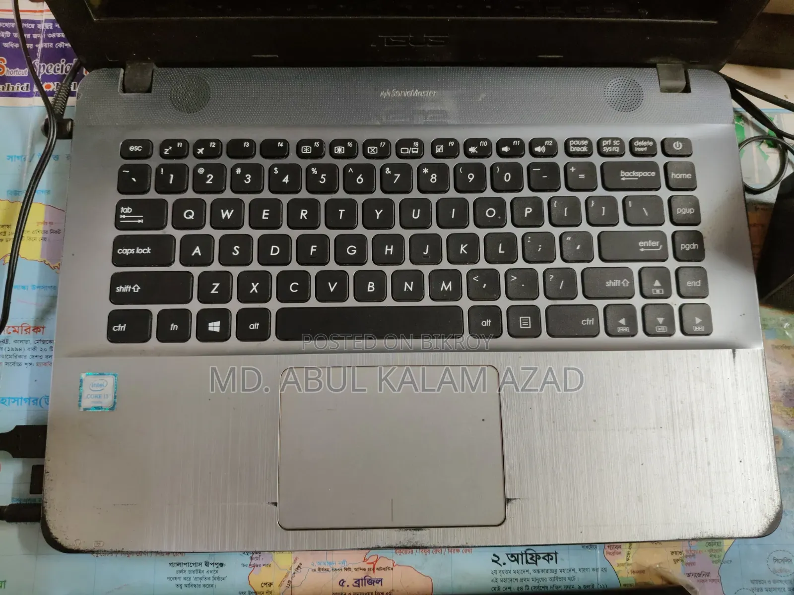 Laptop ASUS Vivobook 16 4GB Intel Core I3 SSD 128GB