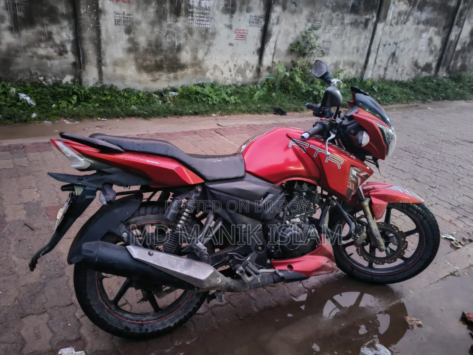 TVS Apache RTR 160 2V 2019 Red