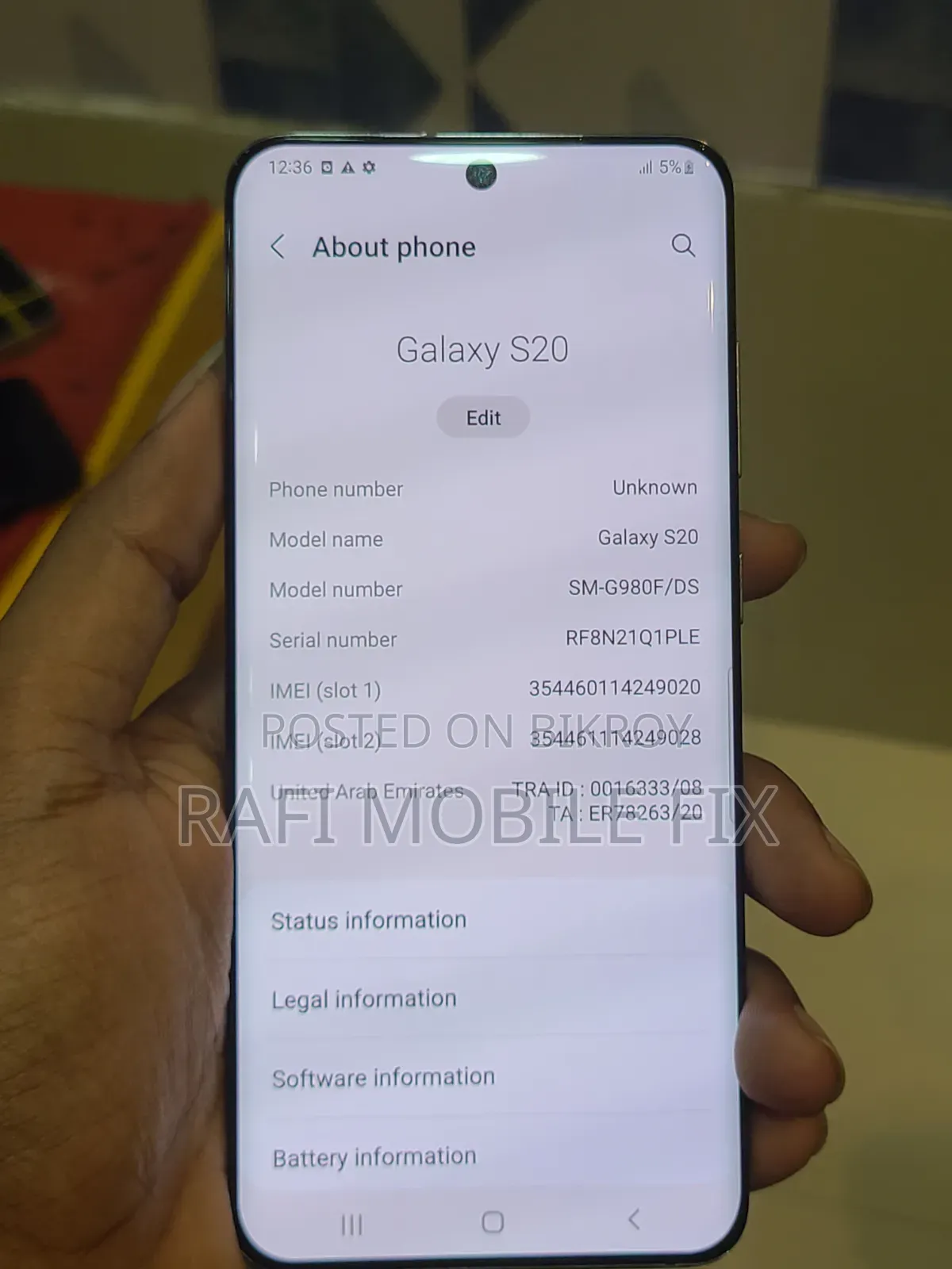 Samsung Galaxy S20 128 GB