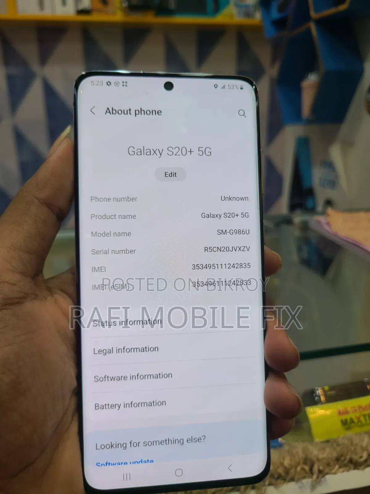 Samsung Galaxy S20+ 128 GB