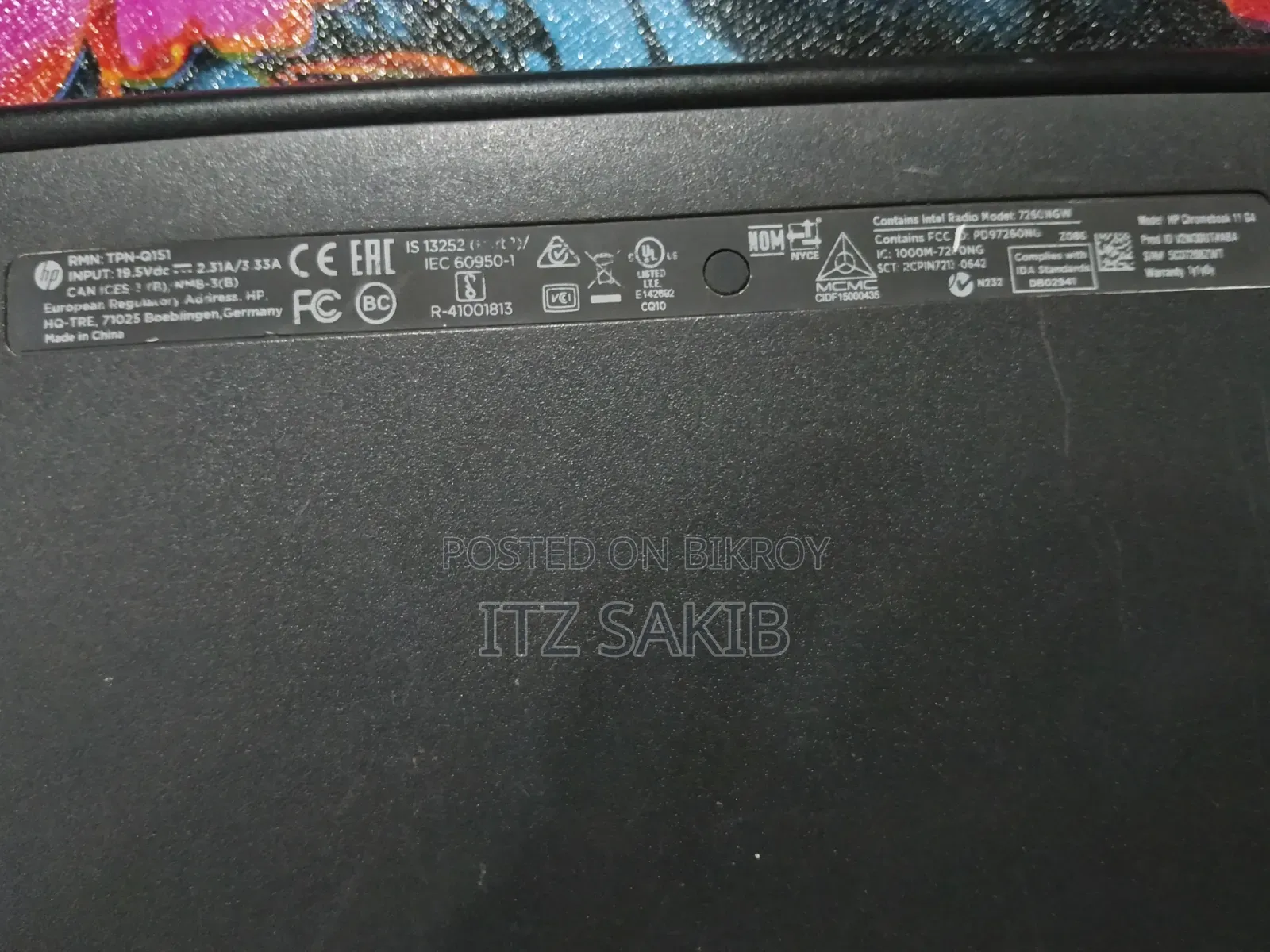 Laptop HP Chromebook 11 4GB Intel Celeron SSD 16GB