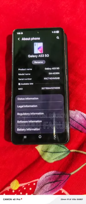 Samsung Galaxy A53 5G 128 GB White