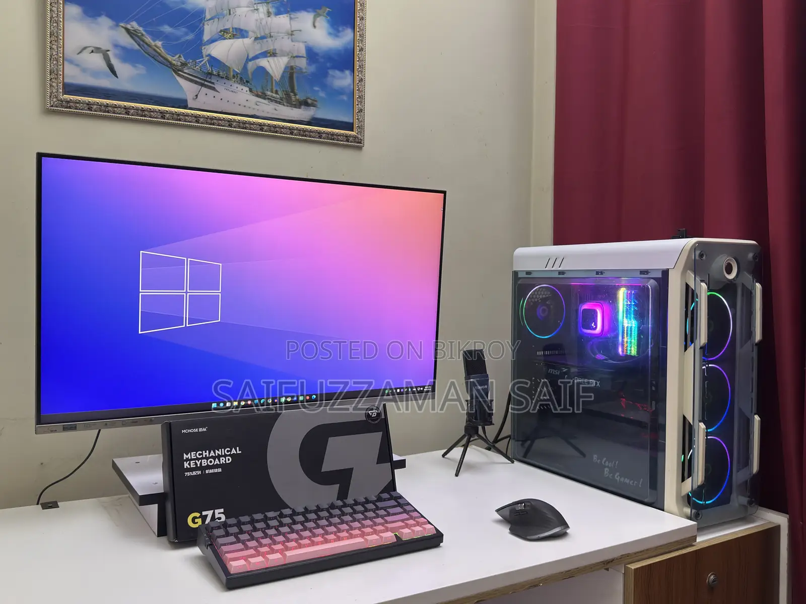 McHose G75 Pro Tri-Mode Mechanical Keyboard