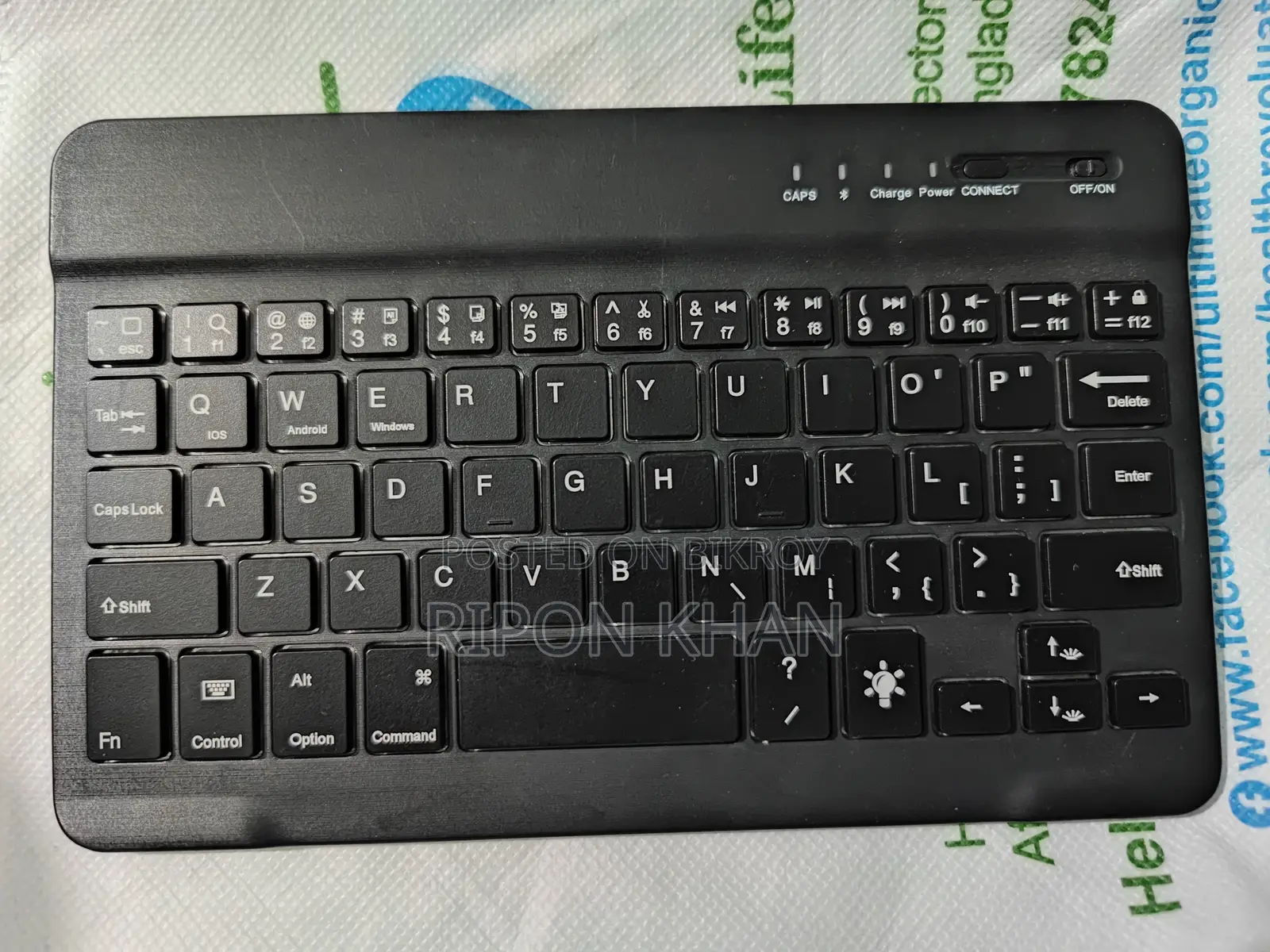 Bluetooth Mini Keyboard Seven Color Up Down