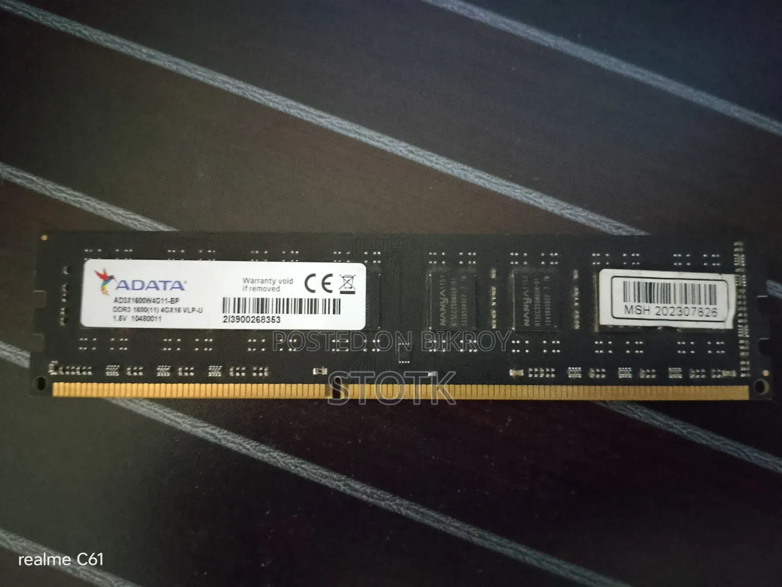 Adata DDR3 4GB Used