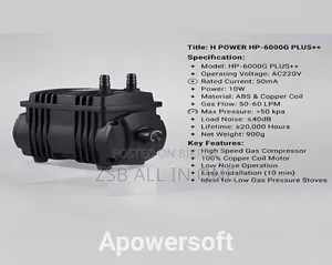 High Speed HP-5000++++ Gas Booster Pump