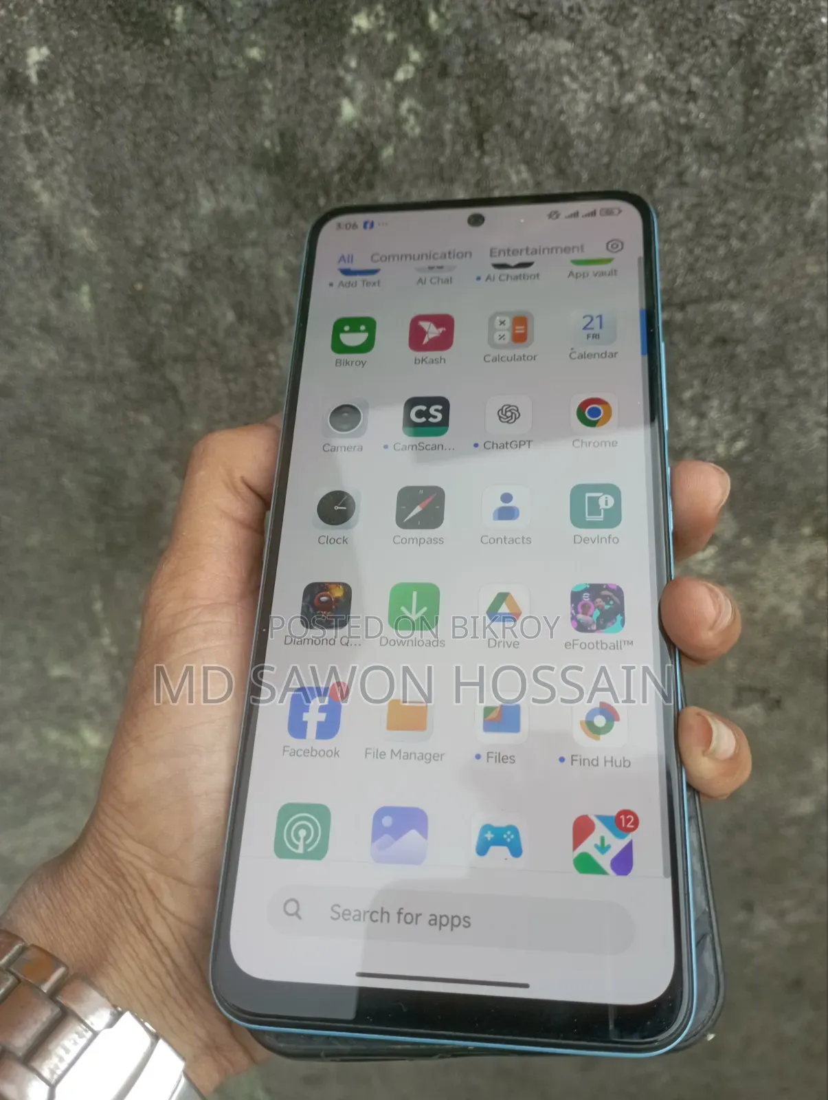 নতুন শাওমি রেডমি নোট ১২ ১২৮ জিবি ব্লু