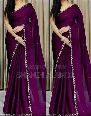 Georgette Sharee With Blouse Piece