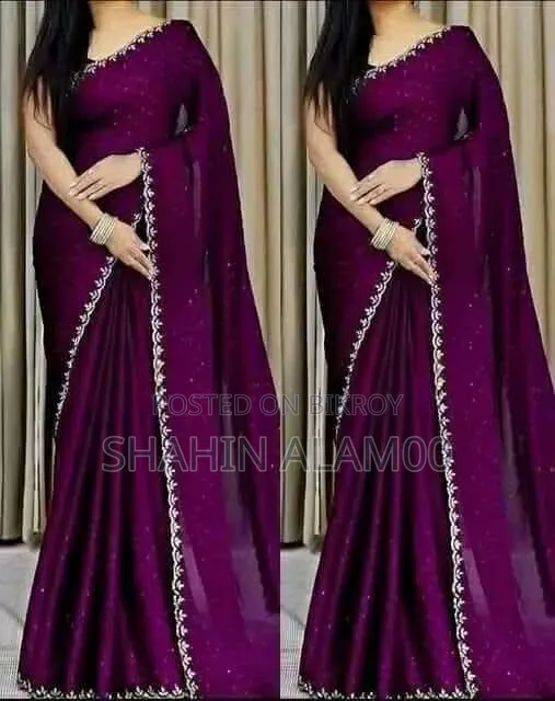 Georgette Sharee With Blouse Piece