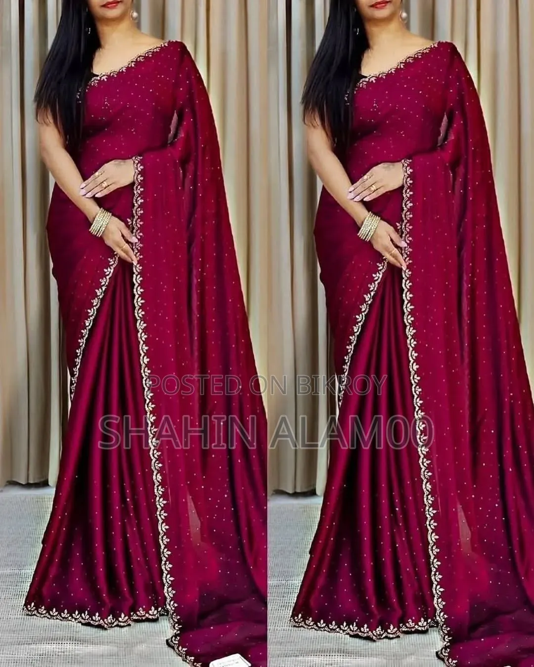 Georgette Sharee With Blouse Piece