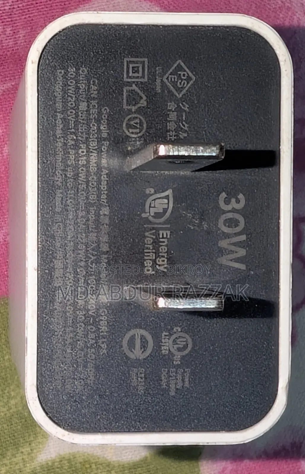 Google Original Charging Adapter 30w