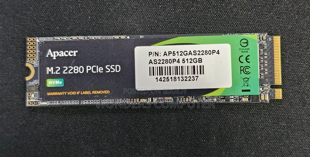 Apacer 512gb M.2 Nvme SSD Original 1 Year Warranty