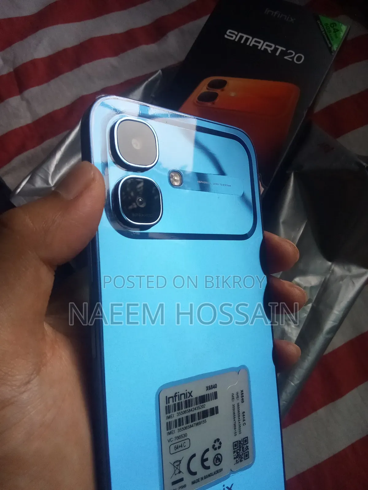 New Infinix Smart 20 64 GB Blue