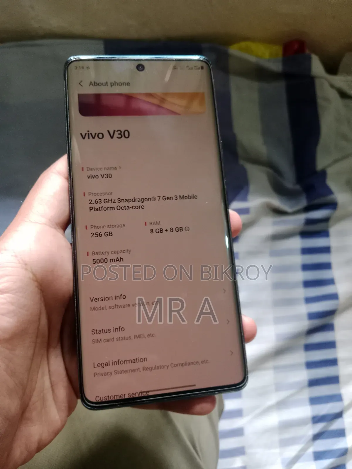 New Vivo V30 5G 256 GB Green