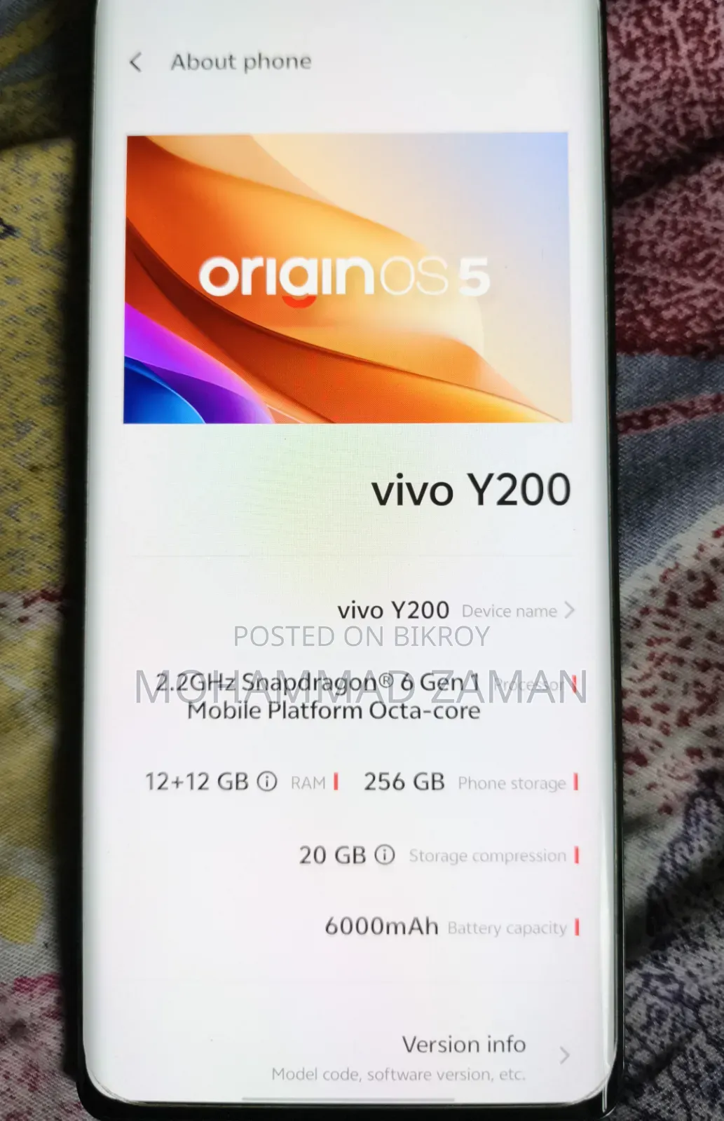 Vivo Y200 256 GB Black