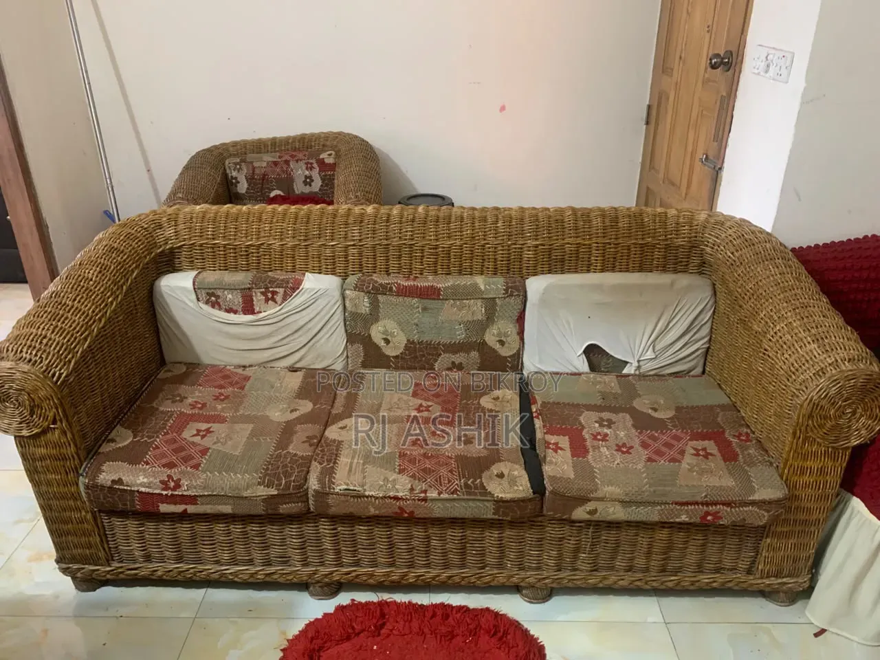 Urgent Sale — Good Condition Old Sofa at an Affordable Price!