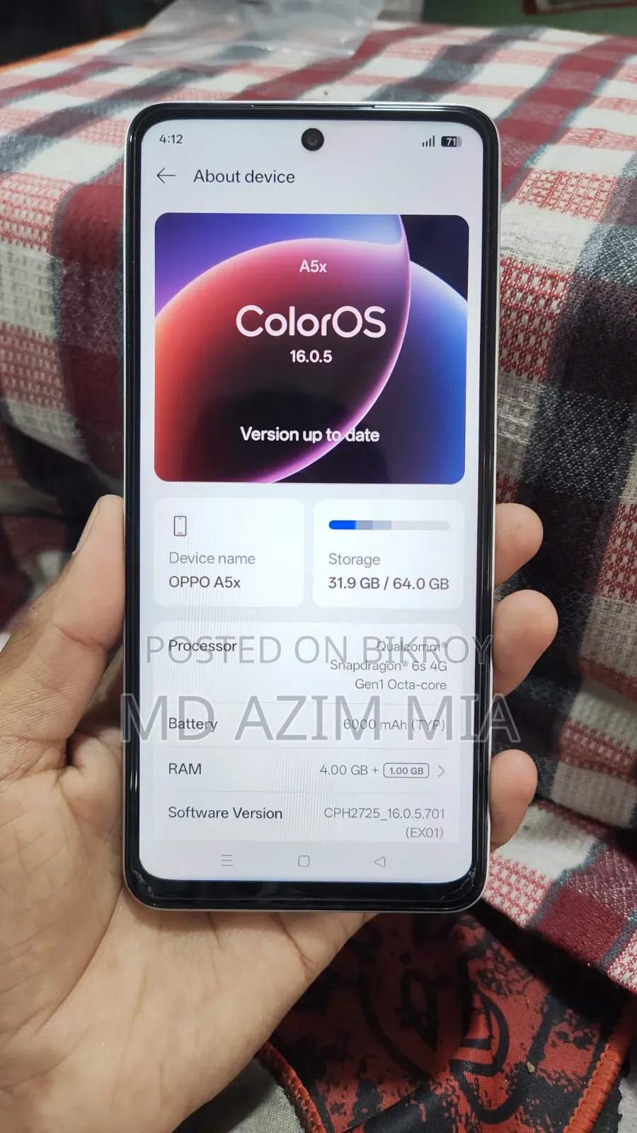 Oppo A5X 128 GB White