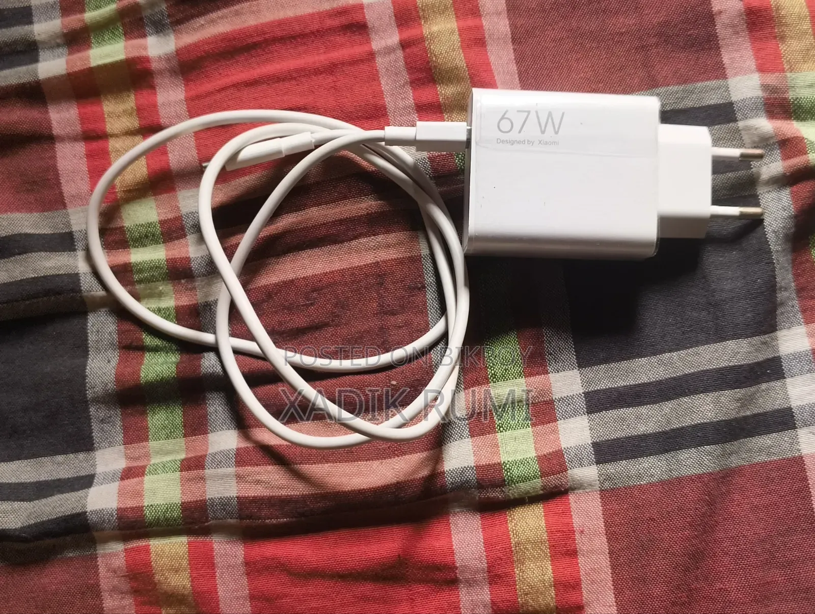Original Xiaomi 67W GaN Fast Charger With Cable