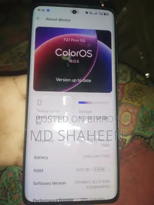 অফিস এফ২৭ প্রো+ ১২৮ জিবি ব্ল্যাক