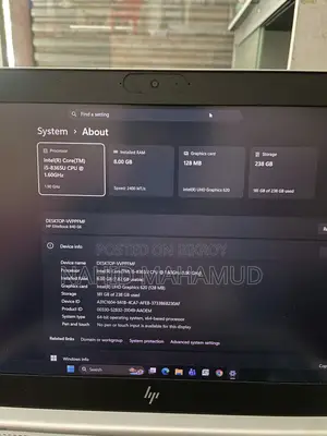 Laptop HP EliteBook 840 G6 8GB Intel Core I5 SSHD+SSD 256GB
