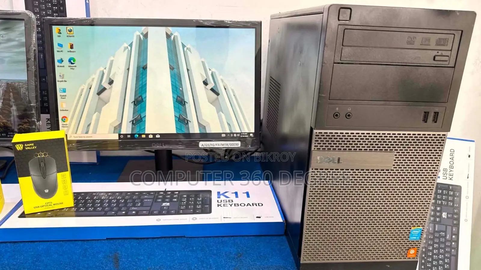 Desktop Computer Dell OptiPlex 3010 8GB Intel Core I3 500GB HDD