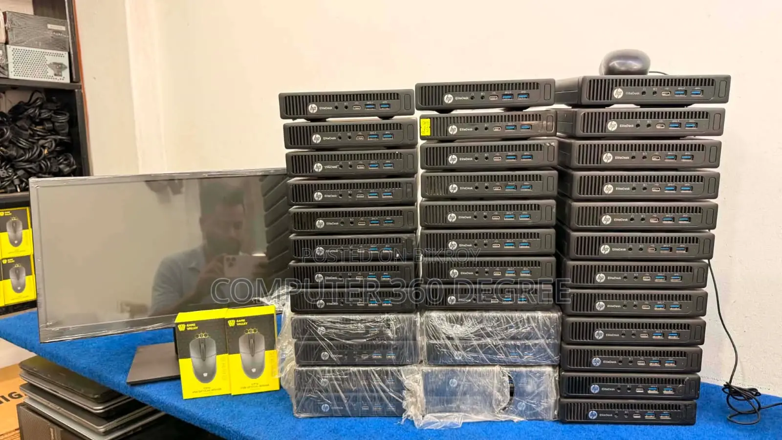 Desktop Computer HP EliteDesk 800 8GB Intel Core I5 128GB SSD