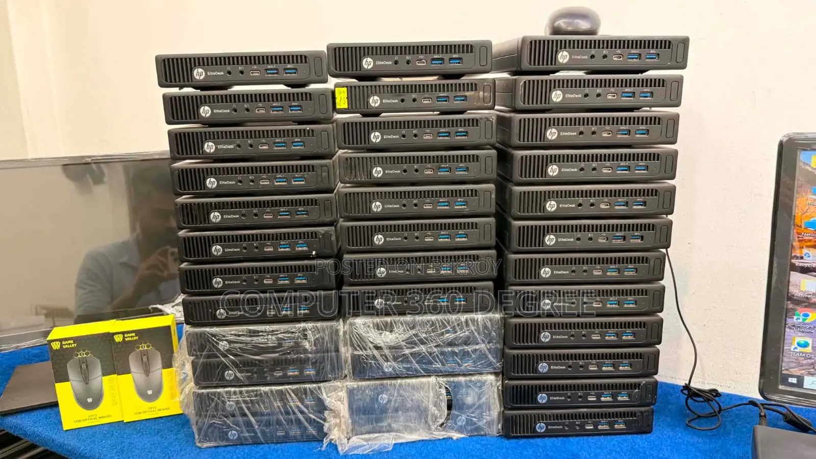 Desktop Computer HP EliteDesk 800 8GB Intel Core I5 128GB SSD