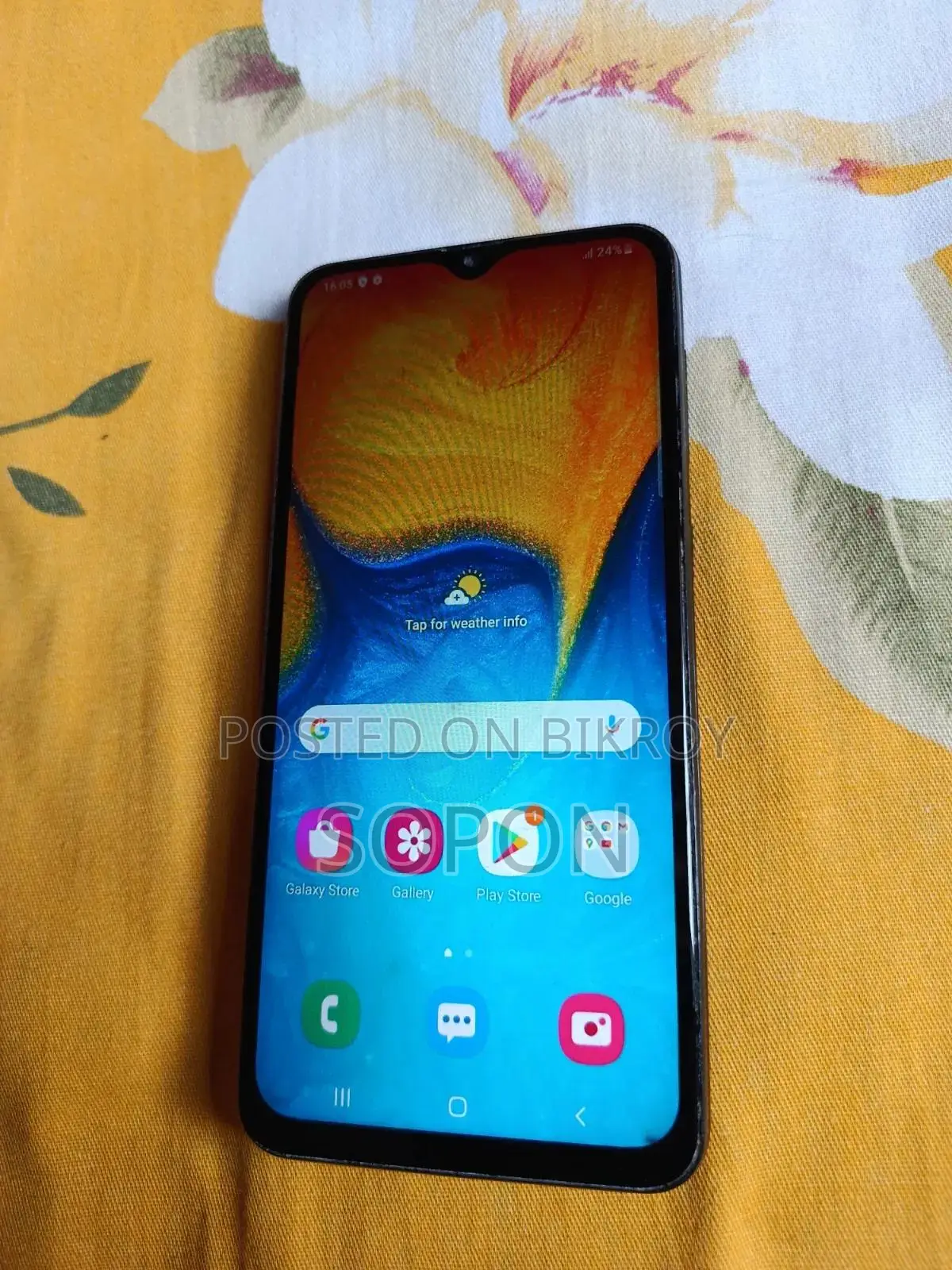 স্যামসাং গ্যালাক্সি এ২০ ৩২ জিবি কালো
