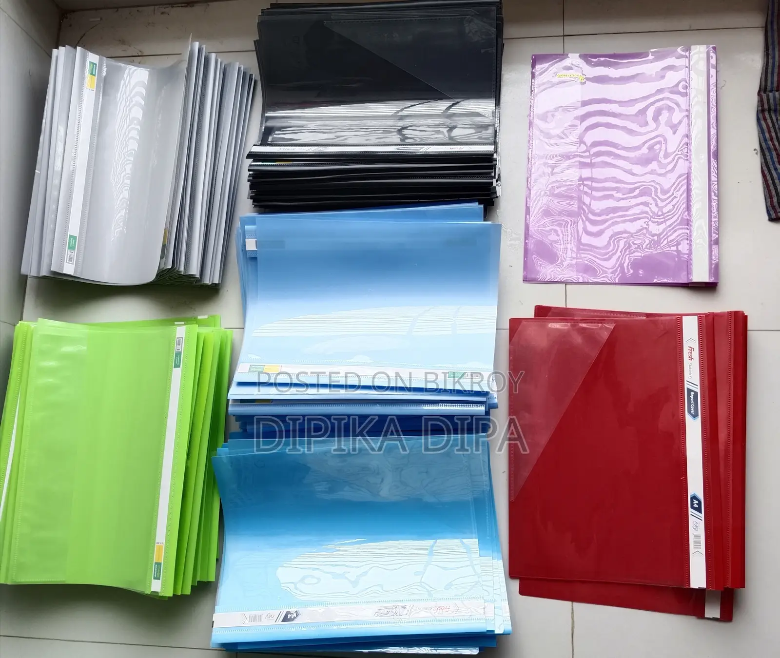 A4 Size Clear Plastic File