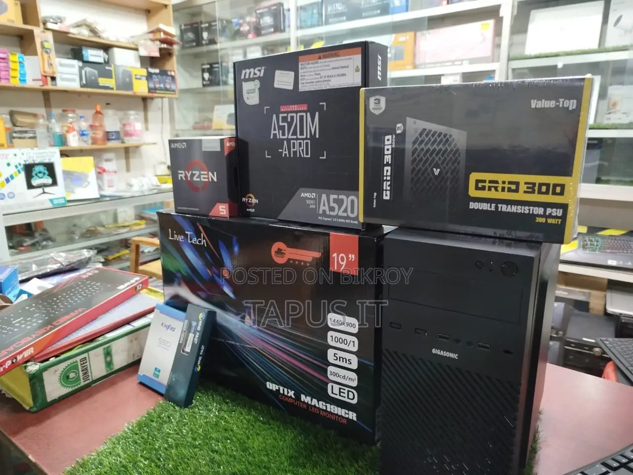 New Desktop Computer MSI 8GB AMD Ryzen 3 SSD 128GB