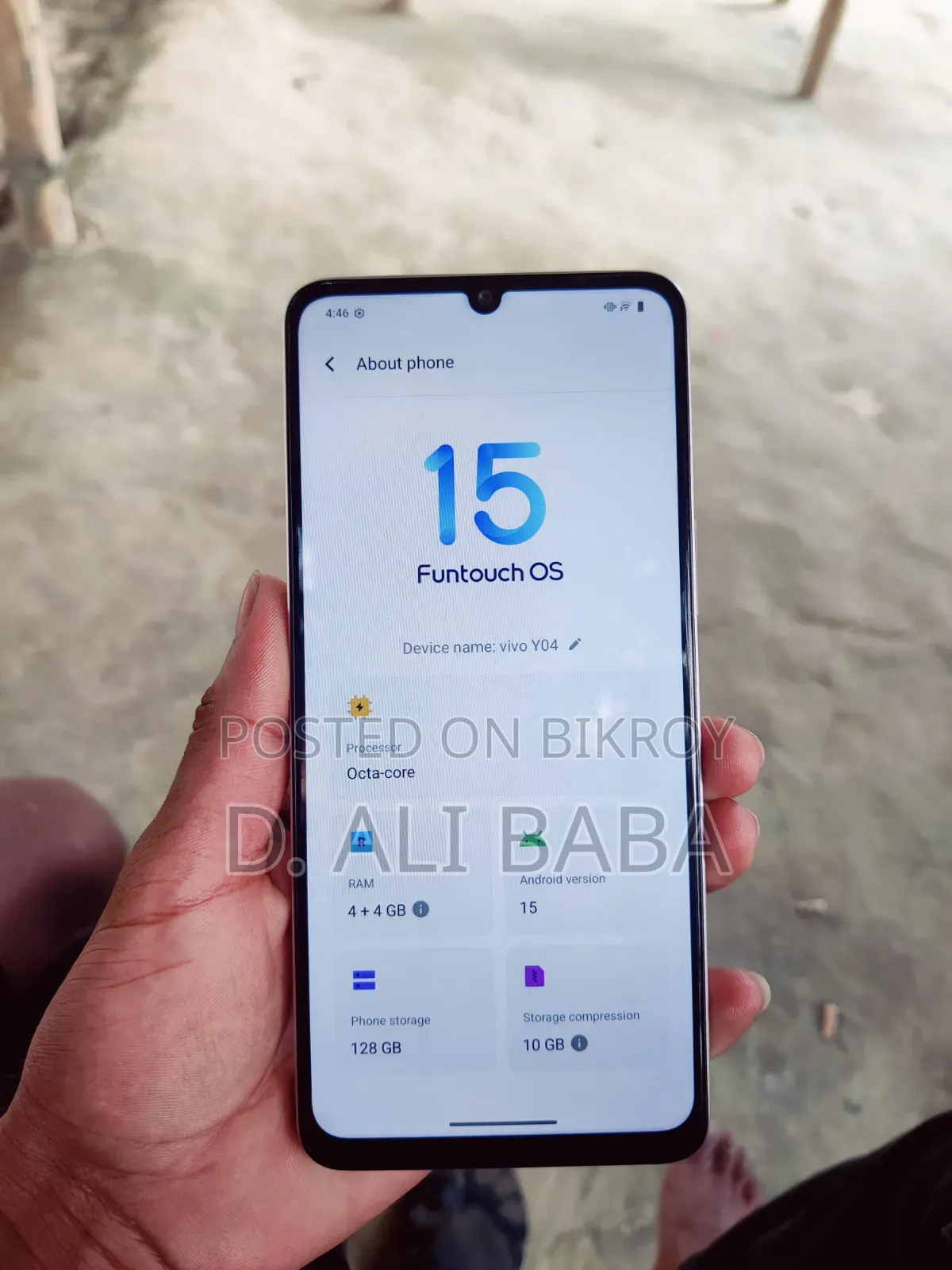 Vivo Y04 128 GB Silver