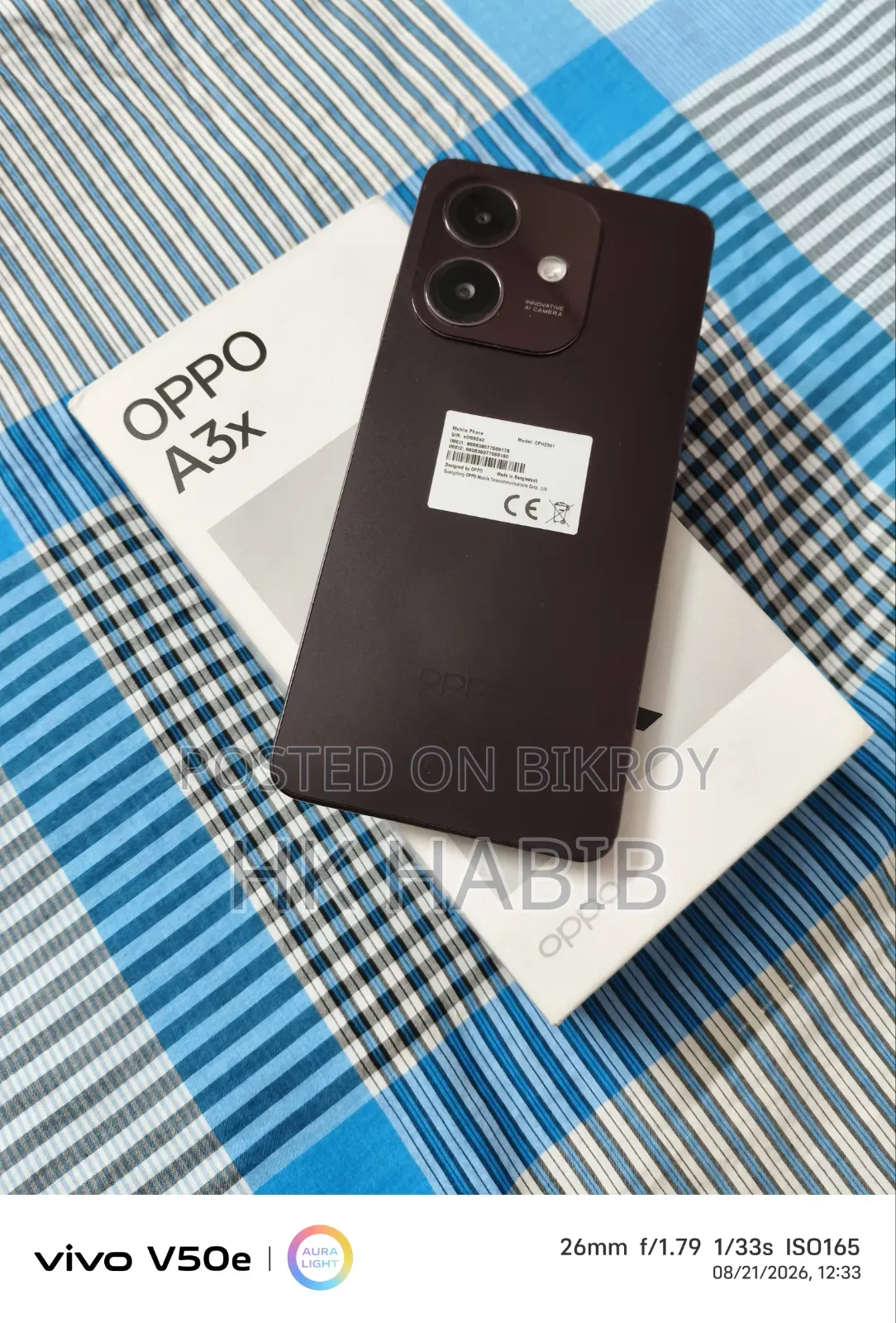 Oppo A3x 128 GB Purple